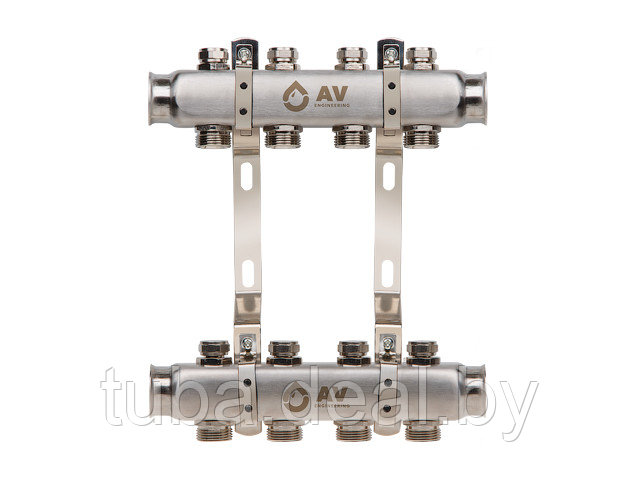 Коллекторная группа AVE162, 4 вых. AV Engineering (PRO серия Для отопления (радиаторы)) - фото 1 - id-p214617576