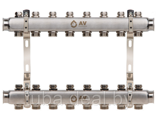 Коллекторная группа AVE162, 8 вых. AV Engineering (PRO серия Для отопления (радиаторы)) - фото 1 - id-p214617580
