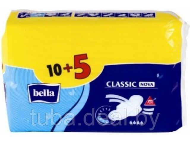 Прокладки гигиен. Classic Nova Maxi 10+5 шт. Bella - фото 1 - id-p214614720