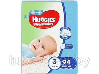 Подгузники детск. однораз. для мальчиков Ultra Comfort  3 (5-9 кг) 94 шт. Huggies