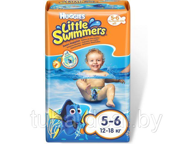 Подгузники детск. однораз. для плавания Little Swimmers 5-6 (12-18 кг) 11 шт. Huggies - фото 1 - id-p214614944