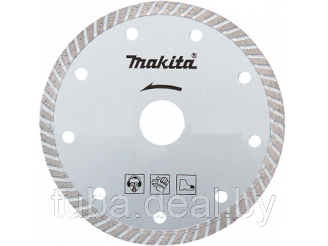 Алмазный круг 230х22 мм по бетону Turbo MAKITA ( сухая резка) - фото 1 - id-p214617332