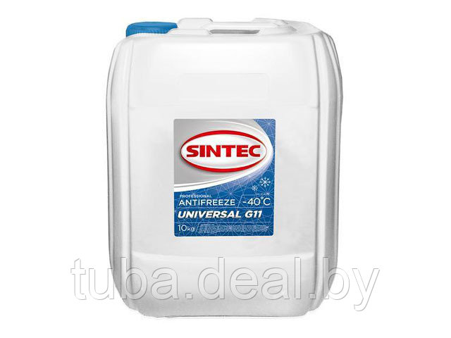 Антифриз Sintec-40 G11 Universal (синий) 10кг - фото 1 - id-p214619807