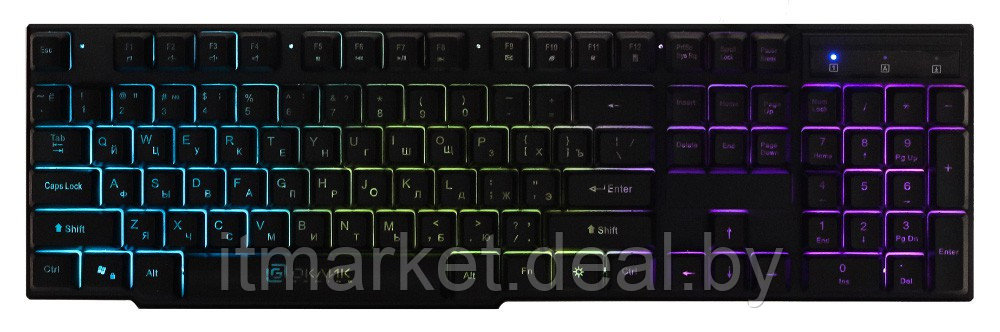 Клавиатура Oklick 780G Slayer Black (412899) (USB, игровая, с подсветкой) - фото 3 - id-p214622478