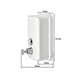 Дозатор для жидкого мыла Puff-8605W нержавейка, 500мл (белый), фото 9