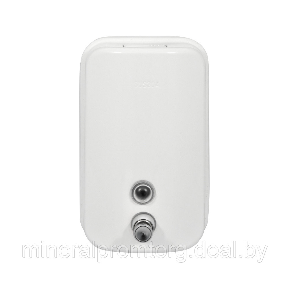 Дозатор для жидкого мыла Puff-8615W нержавейка, 1000мл (белый) - фото 2 - id-p192620886