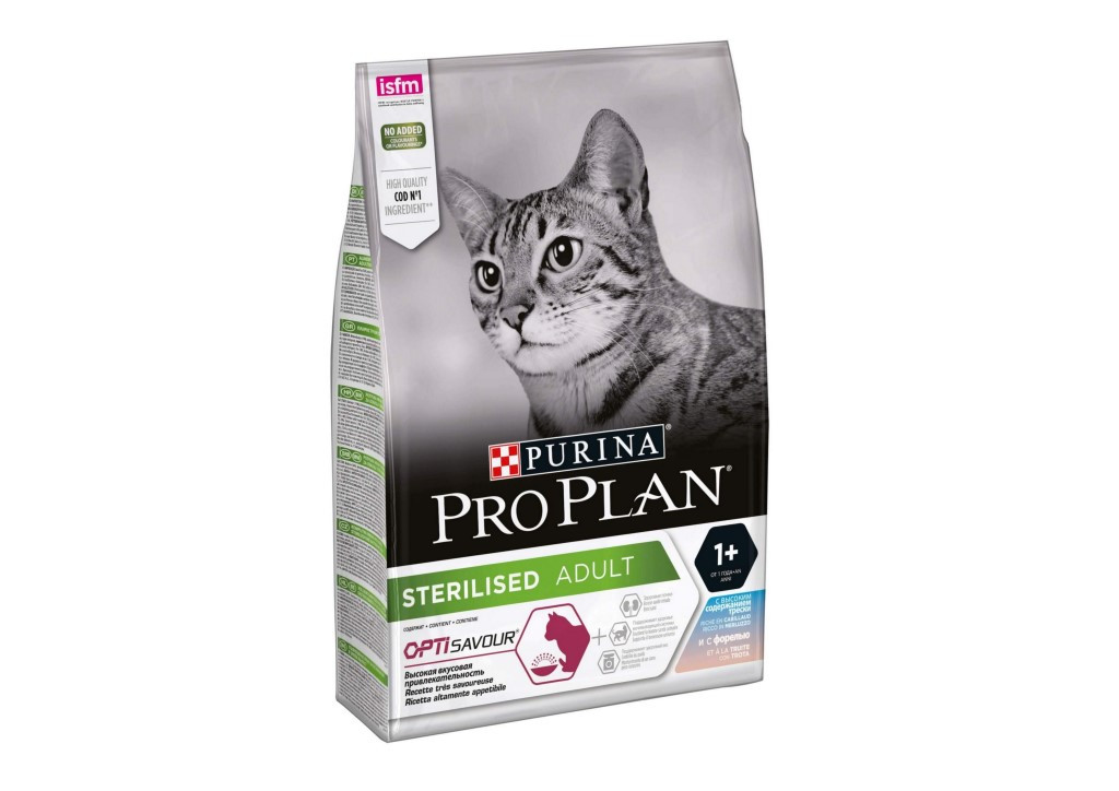 Pro Plan Sterilised Adult 1+ (Треска), 10 кг - фото 1 - id-p214623084