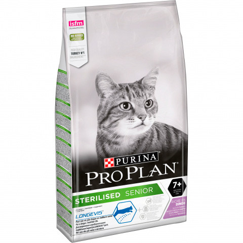 Pro Plan Sterilised Senior 7+ (Индейка), 10 кг - фото 1 - id-p214623093