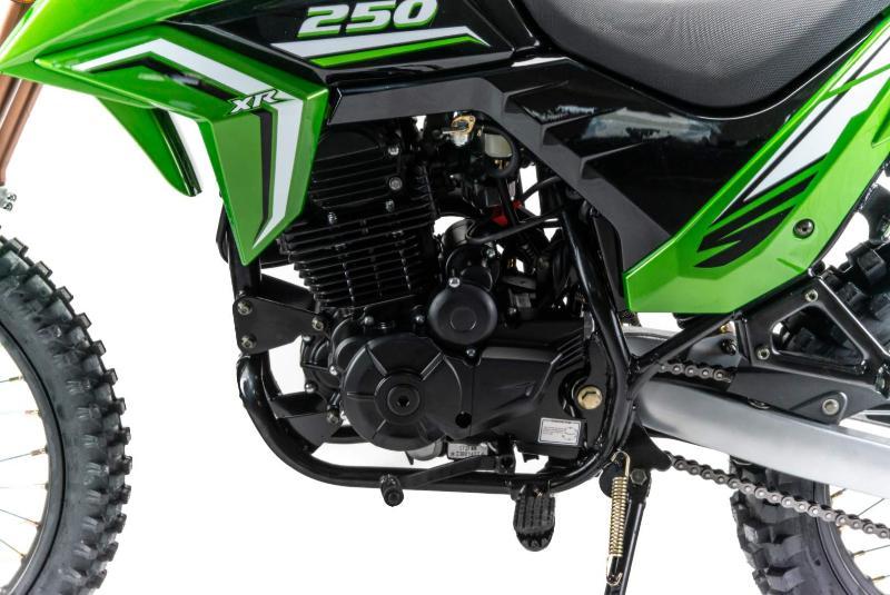 Мотоцикл Motoland GL250 ENDURO (172FMM-5/PR250) (XL250-В) зеленый - фото 4 - id-p214623160
