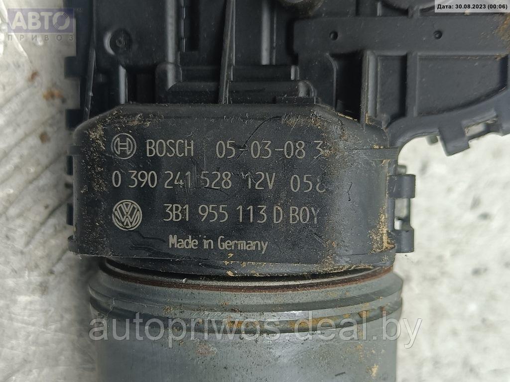 Двигатель стеклоочистителя переднего (моторчик дворников) Volkswagen Passat B5+ (GP) - фото 3 - id-p214625393