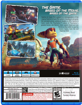 Игра для игровой консоли PlayStation 4 Ratchet & Clank - фото 2 - id-p214627930