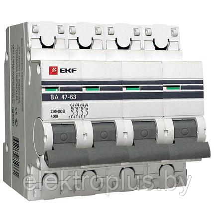 Автоматический выключатель ВА 47-63 4,5kA 4P (D) EKF PROxima, фото 2