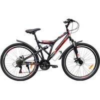 Велосипед Greenway LX330-H 26 2020 (черный/красный) - фото 1 - id-p214631350