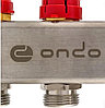 Коллектор 3 выхода ONDO с евроконусами, расходомерами, термоклапанами/ НЕРЖАВЕЙКА, фото 3