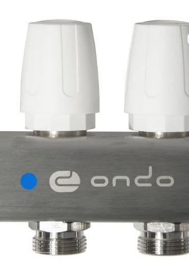 Коллектор 3 выхода ONDO с евроконусами, расходомерами, термоклапанами/ НЕРЖАВЕЙКА - фото 8 - id-p214633394