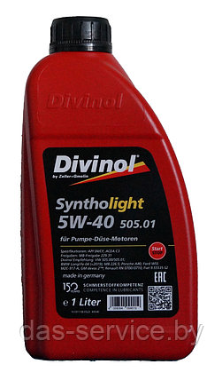 Моторное масло Divinol Syntholight 5W-40 505.01 (синтетическое моторное масло 5w40) 1 л., фото 2