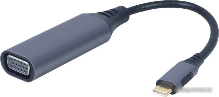 Кабель Cablexpert A-USB3C-VGA-01 USB Type-C - VGA (0.15 м, фиолетовый) - фото 1 - id-p214636635