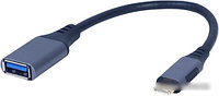Кабель Cablexpert A-USB3C-OTGAF-01 USB Type-A - USB Type-C (0.15 м, фиолетовый)