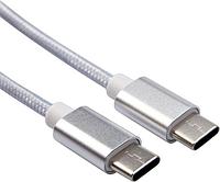 Кабель Rexant 18-1835 USB Type-C -USB Type-C (1 м, серый)