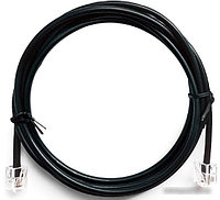 Кабель Cablexpert TC6P4CR-2M RJ11 - RJ11 (2 м, черный)