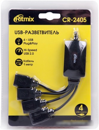 USB-хаб Ritmix CR-2405 - фото 3 - id-p214634914