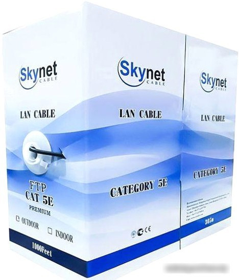 Кабель Skynet Cable CSL-UTP-4-CU (305 м, серый) - фото 1 - id-p214637783