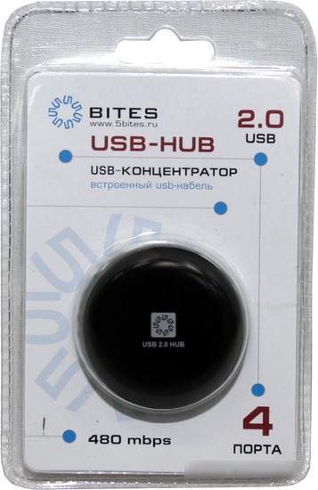 USB-хаб 5bites HB24-200BK - фото 4 - id-p214635015