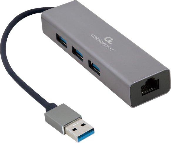 USB-хаб Cablexpert A-AMU3-LAN-01 - фото 1 - id-p214635030
