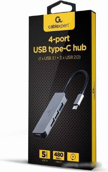 USB-хаб Cablexpert UHB-CM-U3P1U2P3-01 - фото 2 - id-p214635031