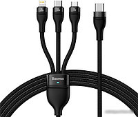 Кабель Baseus Flash Series ? USB Type-C - Lightning/USB Type-C/microUSB (1.5 м, черный)