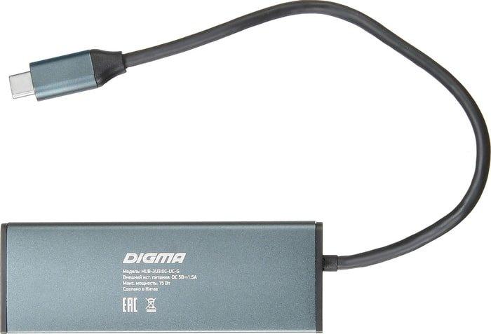 USB-хаб Digma HUB-3U3.0С-UC-G - фото 4 - id-p214635039