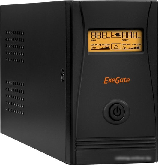 Источник бесперебойного питания ExeGate SpecialPro Smart LLB-650.LCD.AVR.EURO.RJ.USB - фото 1 - id-p214639153