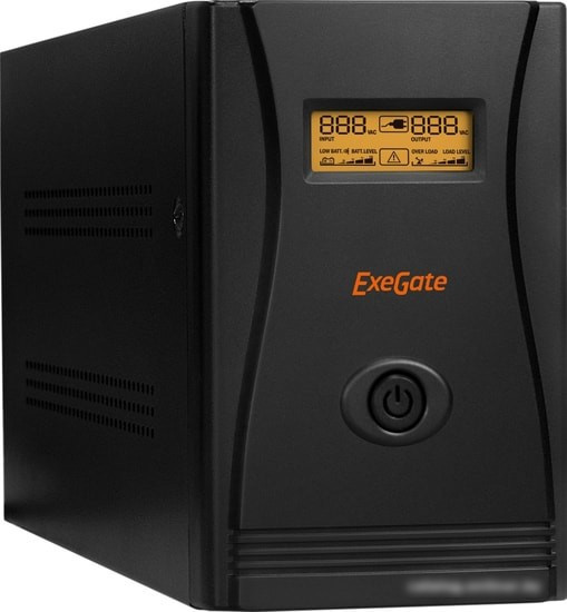 Источник бесперебойного питания ExeGate SpecialPro Smart LLB-1200.LCD.AVR.EURO.RJ.USB - фото 1 - id-p214639155