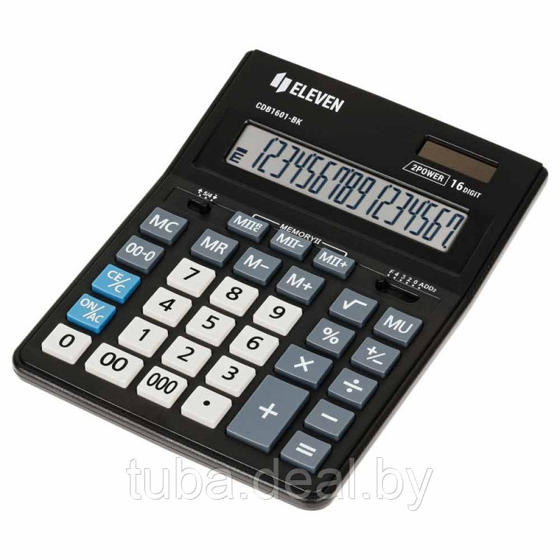 Калькулятор настольный Eleven "CDB1601-BK" 16-разрядный - фото 1 - id-p214642303