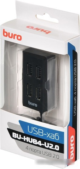 USB-хаб Buro BU-HUB4-U2.0 - фото 5 - id-p214635083