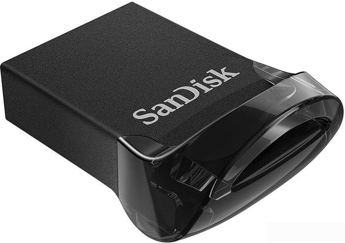 USB Flash SanDisk Ultra Fit USB 3.1 64GB (черный) - фото 2 - id-p214644376
