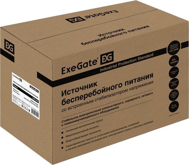 Источник бесперебойного питания ExeGate SpecialPro UNB-2200.LED.AVR.1SH.2C13.RJ.USB EX292611RUS - фото 4 - id-p214639178