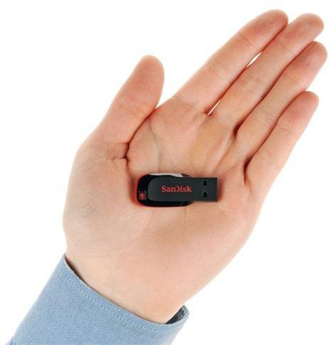 USB Flash SanDisk Cruzer Blade Black 128GB (SDCZ50-128G-B35) - фото 4 - id-p214644378