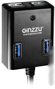 USB-хаб Ginzzu GR-384UAB - фото 5 - id-p214635093