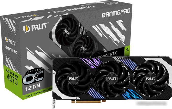 Видеокарта Palit GeForce RTX 4070 GamingPro NED4070019K9-1043A - фото 2 - id-p214645397