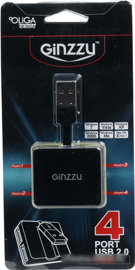 USB-хаб Ginzzu GR-414UB - фото 4 - id-p214635103