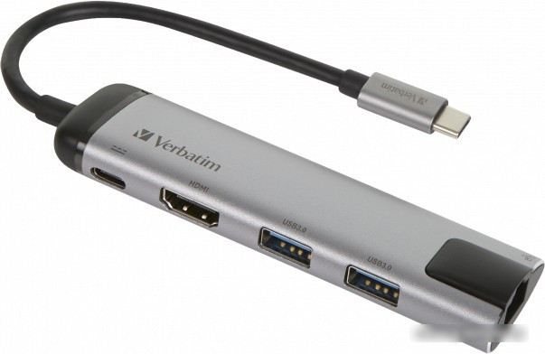 Док-станция Verbatim USB-C Multiport Hub 49141 - фото 1 - id-p214635118