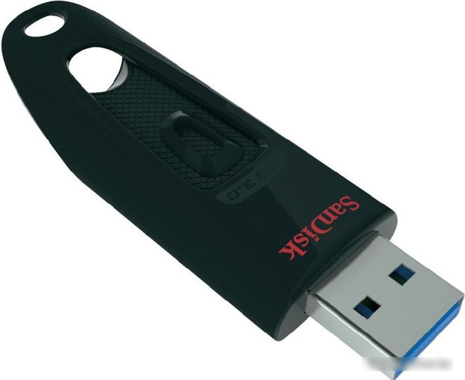 USB Flash SanDisk Ultra USB 3.0 Black 128GB (SDCZ48-128G-U46) - фото 4 - id-p214644416