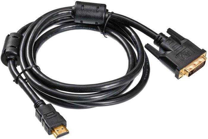 Кабель Buro HDMI-19M-DVI-D-1.8M - фото 1 - id-p214637052