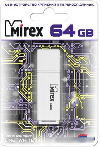 USB Flash Mirex Color Blade Line 64GB (белый) [13600-FMULWH64] - фото 3 - id-p214644471