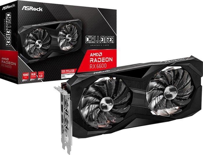 Видеокарта ASRock Radeon RX 6600 Challenger D 8GB RX6600 CLD 8G - фото 5 - id-p214645464