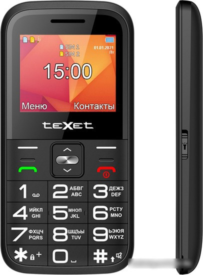 Мобильный телефон TeXet TM-B418 (черный) - фото 3 - id-p214649641