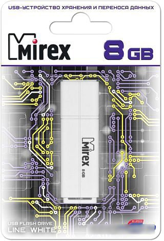 USB Flash Mirex Color Blade Line 8GB (белый) [13600-FMULWH08] - фото 3 - id-p214644486