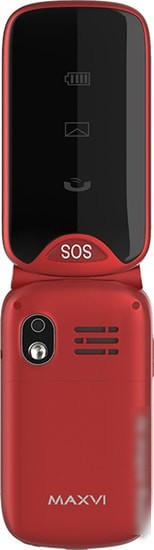 Мобильный телефон Maxvi E6 (красный) - фото 3 - id-p214649650
