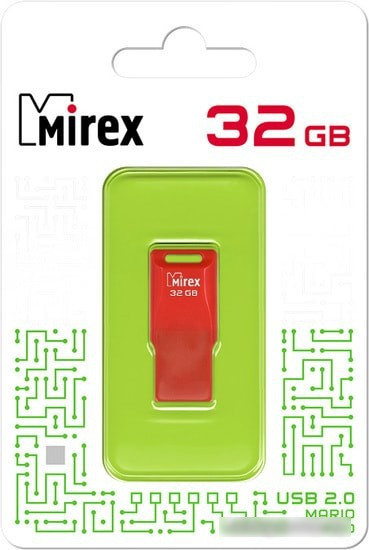 USB Flash Mirex Mario 32GB (красный) - фото 2 - id-p214644491
